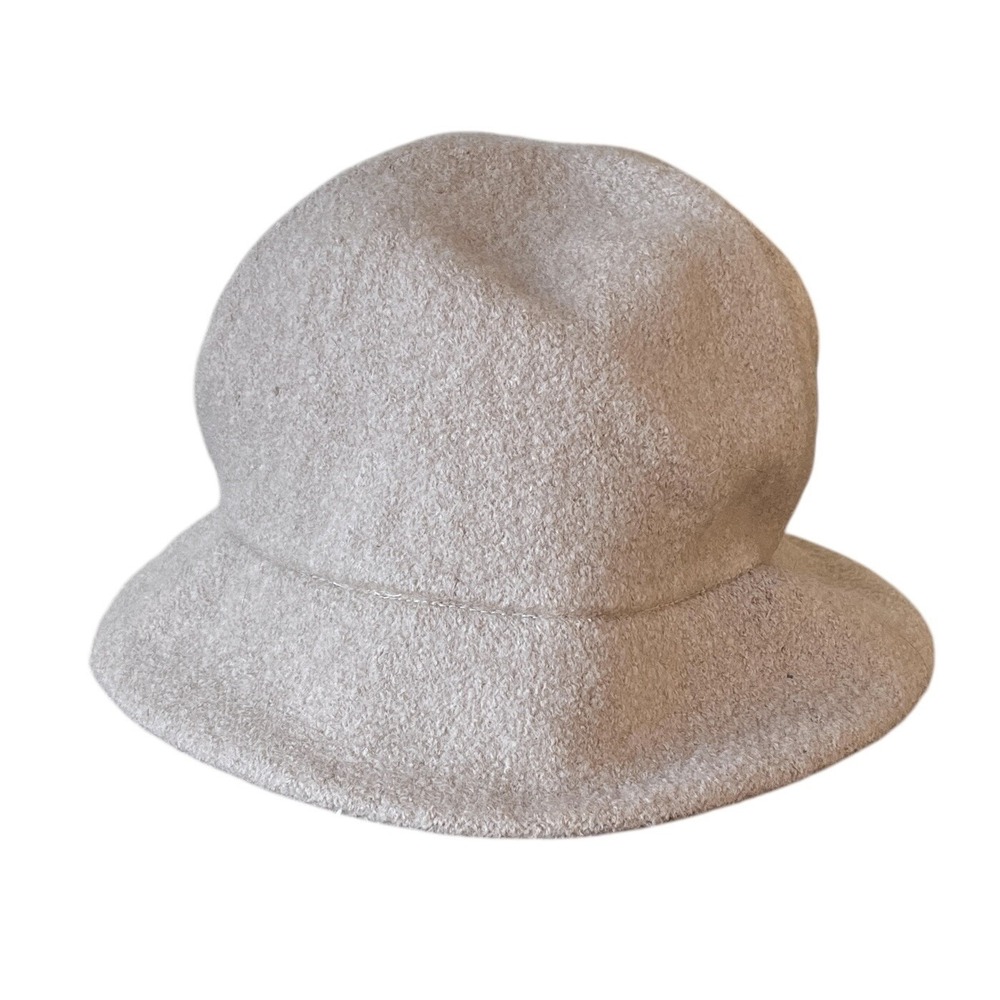 Betmar New York 100% Wool Bucket Hat Women's OS Beige Felt Unstructured Classic